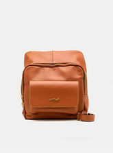 Mochila em Couro Athenas Caramelo