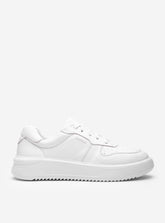 Tênis Branco em Couro Sola Alta