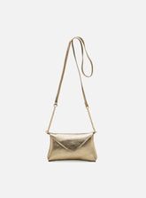 Bolsa em Couro Floater Bag Dourada