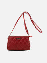Bolsa em Couro Matelassê Vermelho