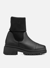 Bota em Couro Tratorado Duo Julia Preto