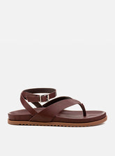 Papete em Couro Multi Tiras Zoe Bordô