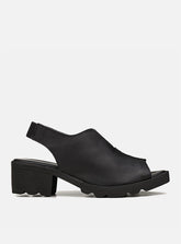 Sandália em Couro Cotton Valentina Preta