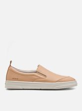 Slip On em Couro Nude
