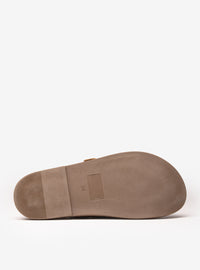 Clog em Couro Camurça Caramelo