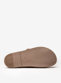 Clog em Couro Camurça Areia