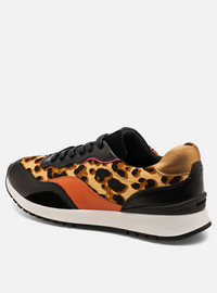 Tênis em Couro Animal Print Sport