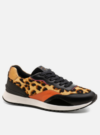 Tênis em Couro Animal Print Sport