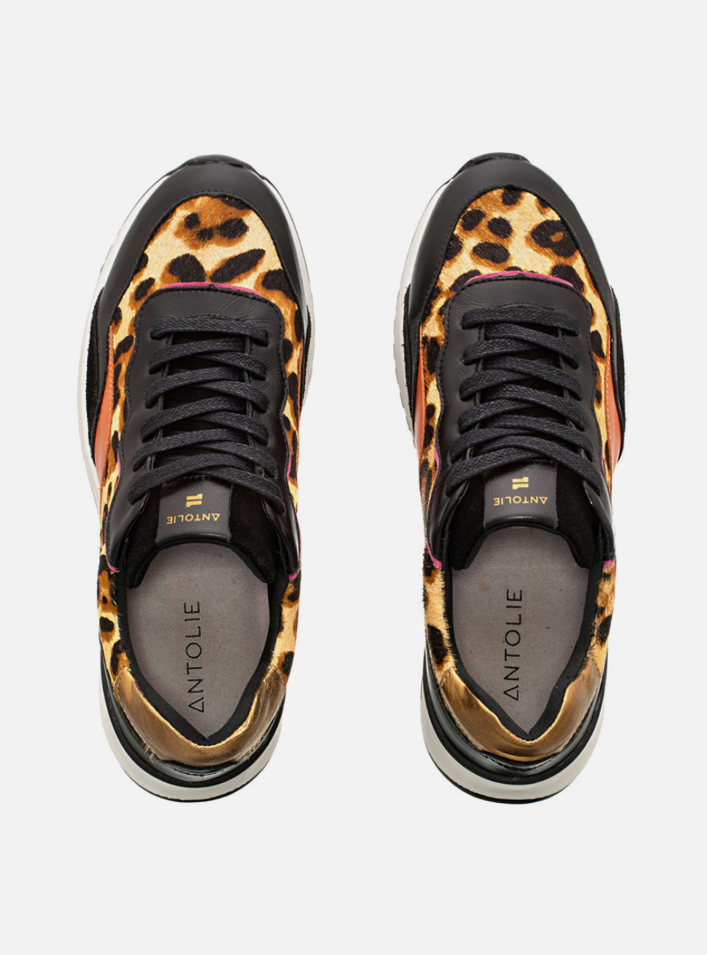 Tênis em Couro Animal Print Sport