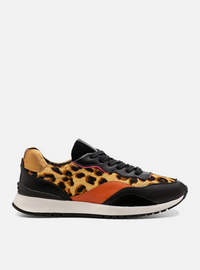 Tênis em Couro Animal Print Sport