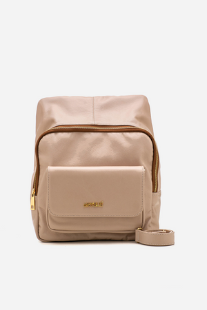 Mochila em Couro Athenas Nude
