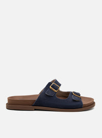 Birken Couro Camurça Azul