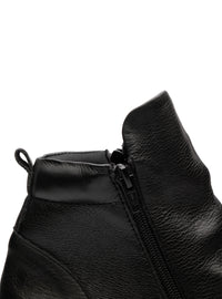 Tênis em Couro Cano Alto Jade Preto