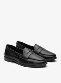 Mocassim em Couro Clássico Preto