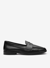 Mocassim em Couro Clássico Preto