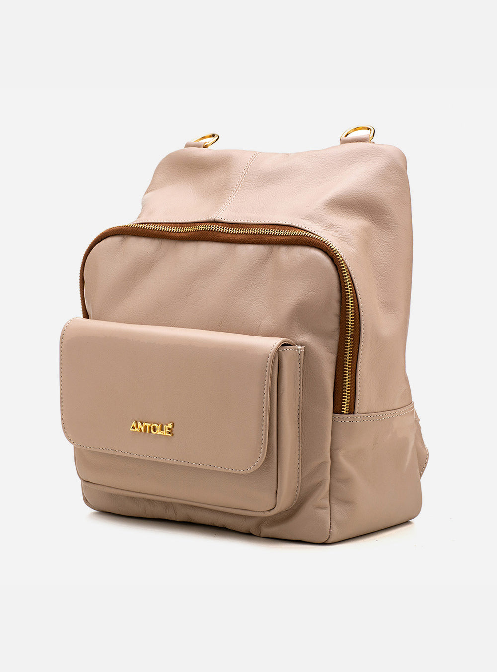 Mochila em Couro Athenas Nude