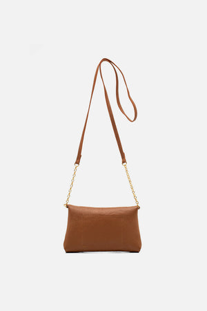 Bolsa em Couro Floater Bag Caramelo
