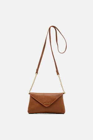 Bolsa em Couro Floater Bag Caramelo