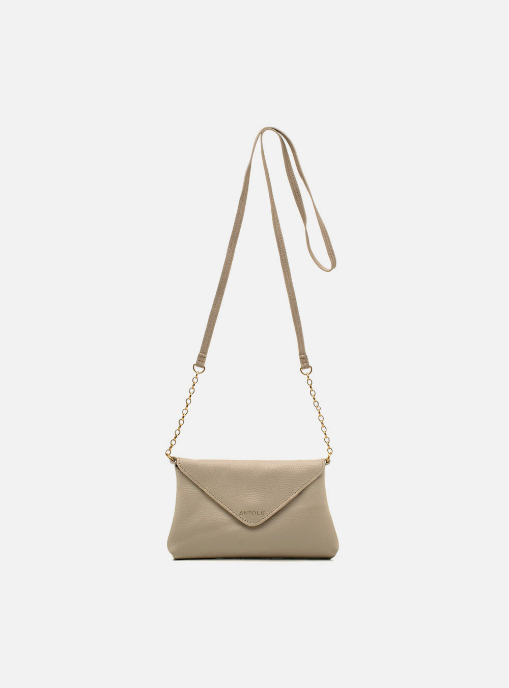 Bolsa em Couro Floater Bag Off White