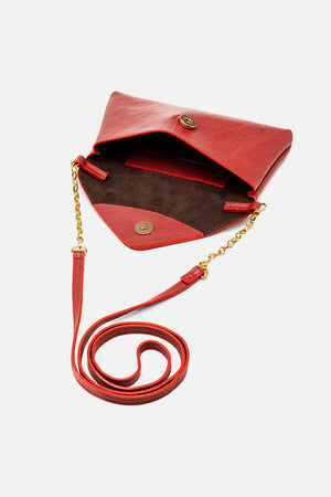 Bolsa em Couro Floater Bag Vermelha