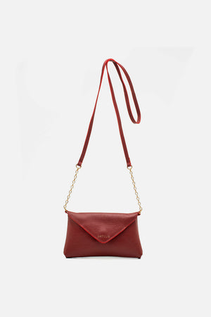 Bolsa em Couro Floater Bag Vermelha