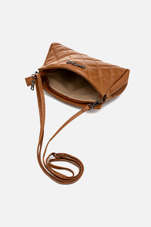 Bolsa em Couro Matelassê Caramelo