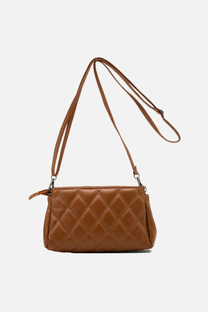 Bolsa em Couro Matelassê Caramelo