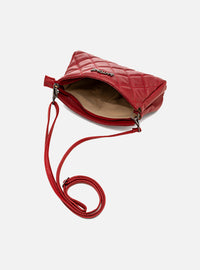 Bolsa em Couro Matelassê Vermelho