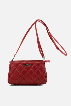 Bolsa em Couro Matelassê Vermelho