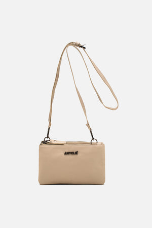 Bolsa em Couro Tiracolo Básica Off White