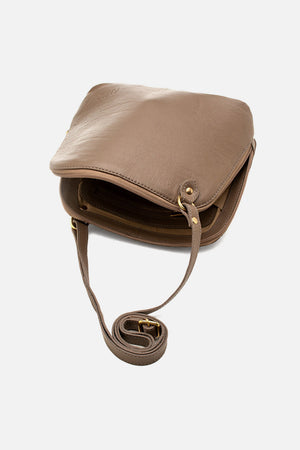 Bolsa Tóquio em Couro Cinza