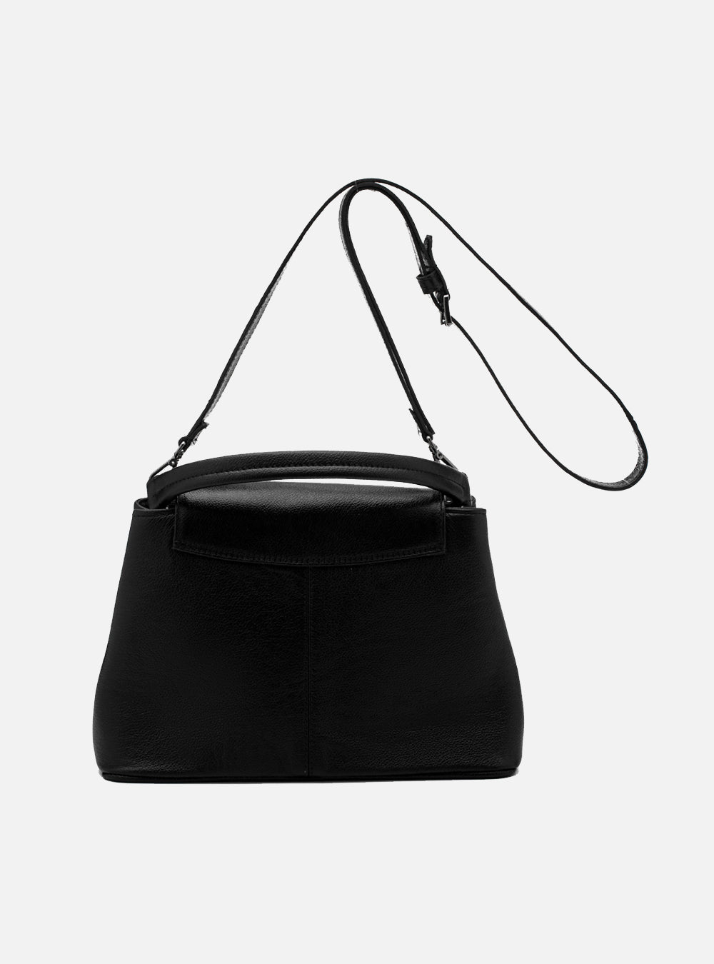 Bolsa em Couro Tote Preto