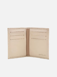 Carteira em Couro Matelassê Off White