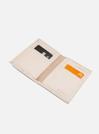 Carteira em Couro Matelassê Off White