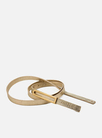 Kit Trio Cintos | Cinto em Couro Preto Fino Metal + Caramelo + Dourado