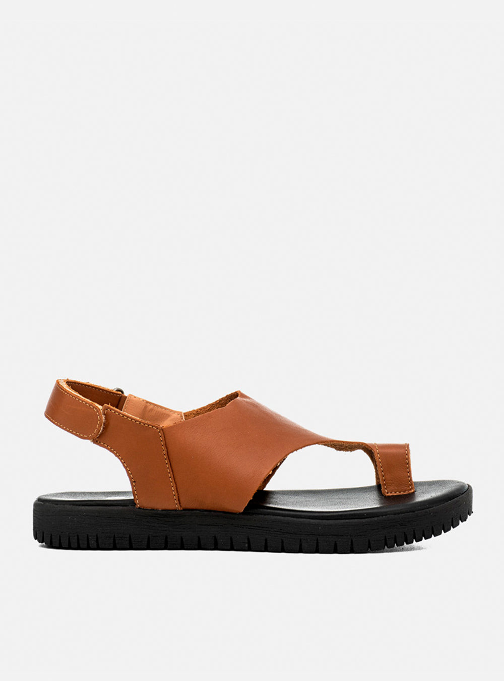 Flatform em Couro Lux Sophia Caramelo