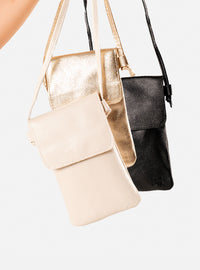 Kit 3 Bolsas em Couro Porta Celular