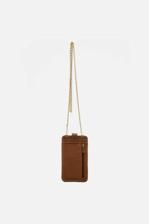 Mini Bag em Palha Tressê e Couro Caramelo