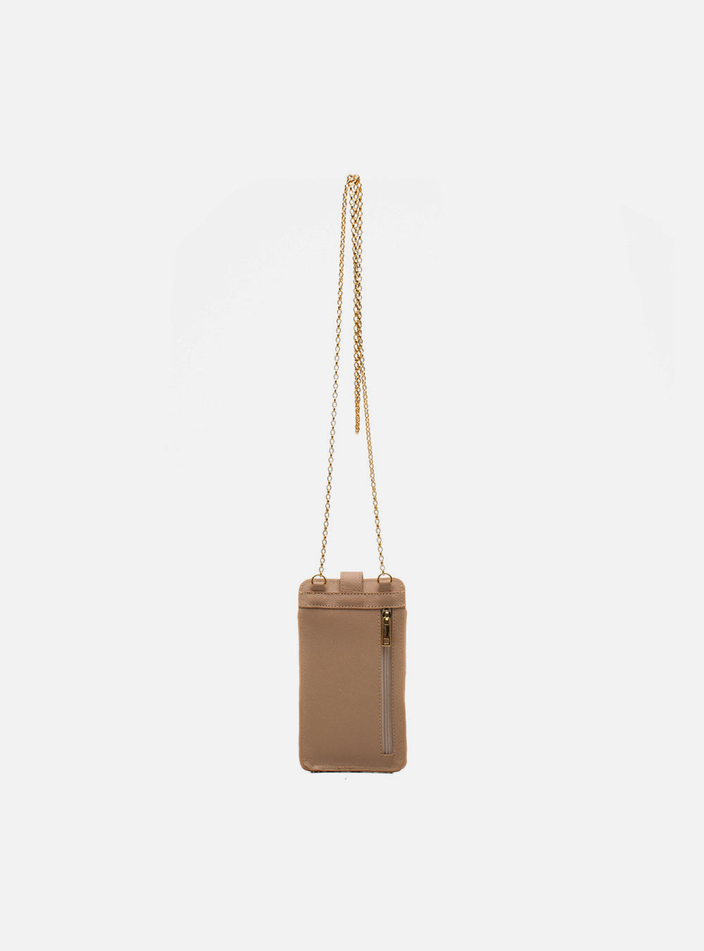 Mini Bag em Palha Tressê e Couro Nude