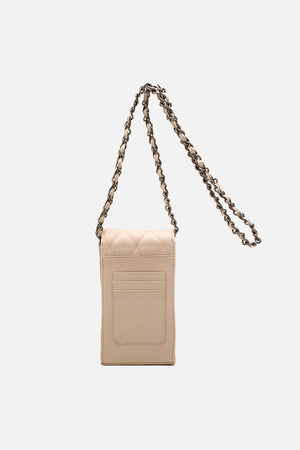 Mini Bolsa em Couro Matelassê Off White