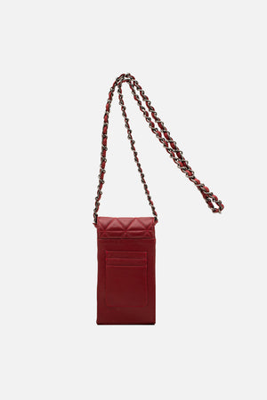 Mini Bolsa em Couro Matelassê Vermelho