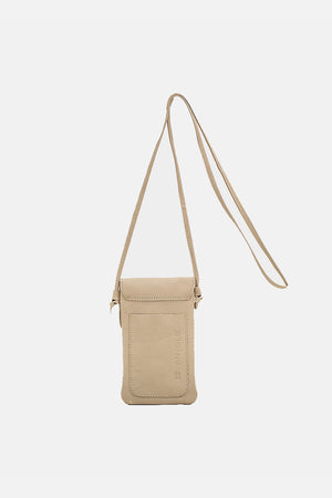 Mini Bolsa em Couro Porta Celular Capri Off White