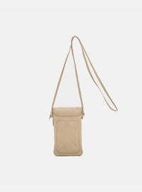 Mini Bolsa em Couro Porta Celular Capri Off White