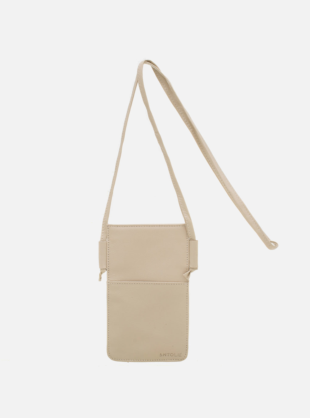 Mini Bolsa em Couro Porta Celular Off White