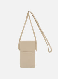 Mini Bolsa em Couro Porta Celular Off White