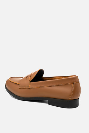 Mocassim em Couro Clássico Caramelo