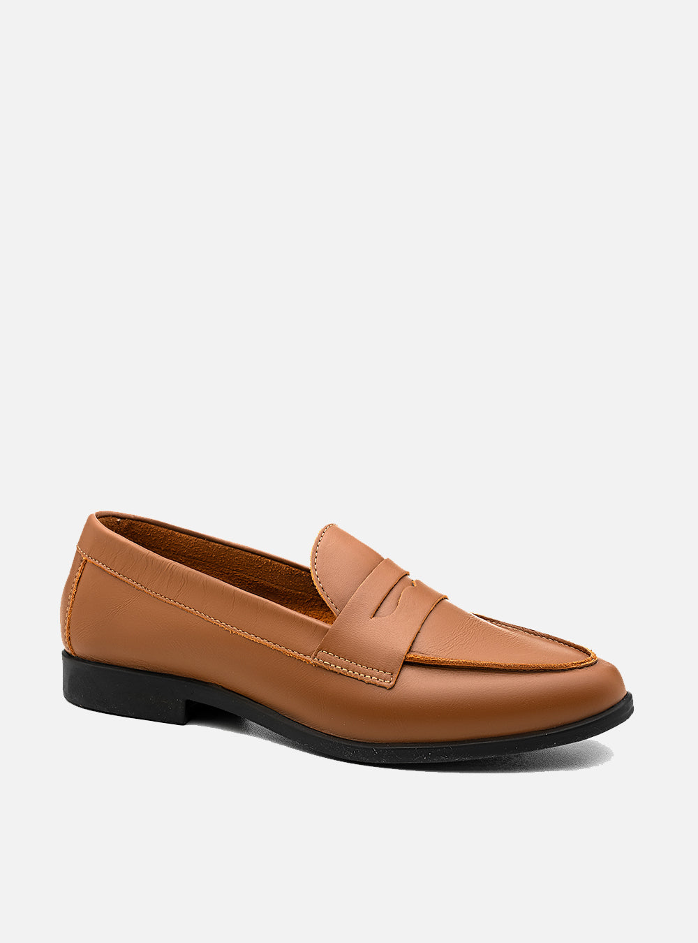Mocassim em Couro Clássico Caramelo