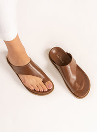 Papete em Couro Marrom Dedeira