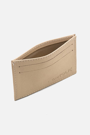 Porta Cartão em Couro Off White
