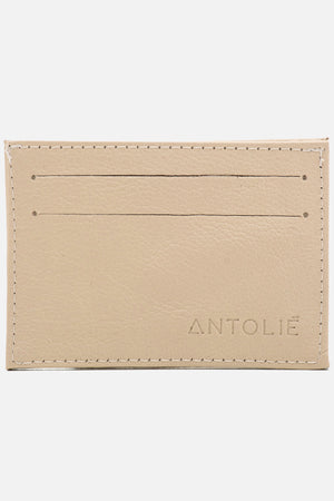 Porta Cartão em Couro Off White
